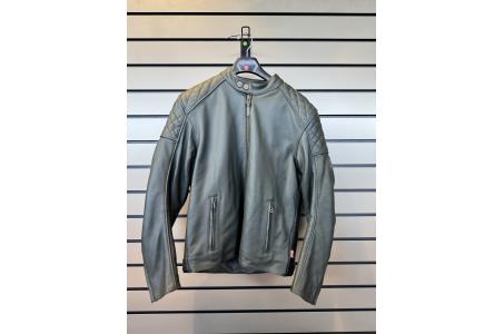 VESTE BRADDAN LAETHER GREEN RACE JACKET